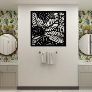 Modern Metal Leaf Wall Art